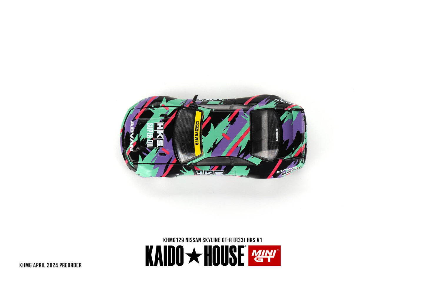 Mini GT x Kaido House No.129 Nissan Skyline GT-R (R33) HKS V1