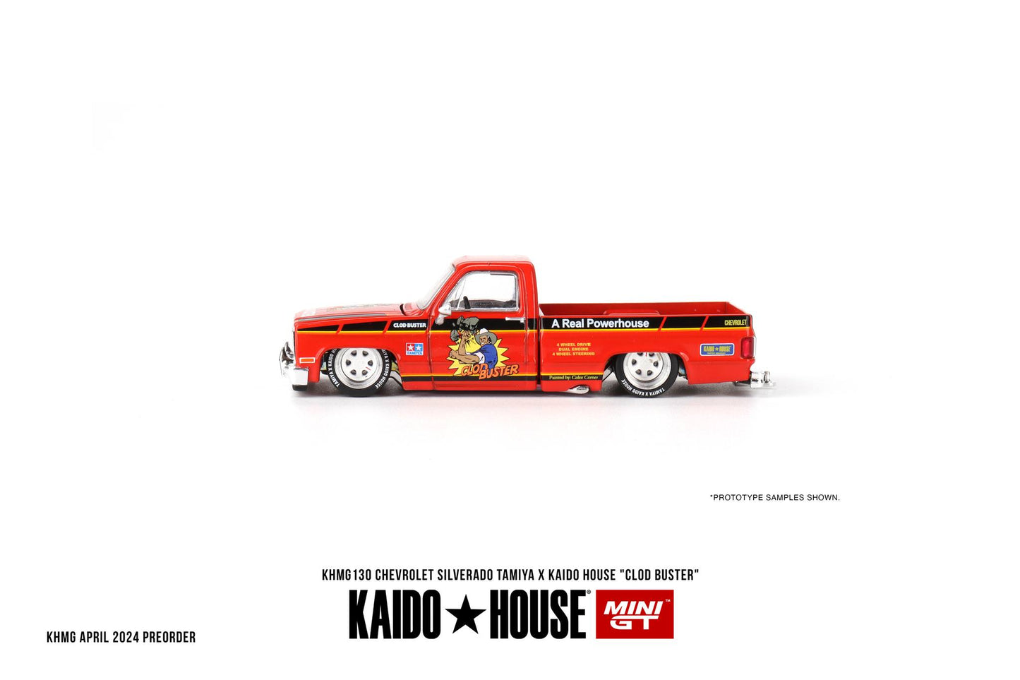 Mini GT x Kaido House No.130 Chevrolet Silverado TAMIYA x KAIDO HOUSE "CLOD BUSTER"