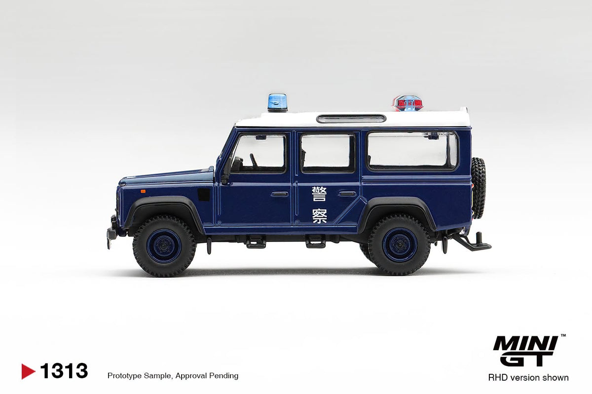 *Pre-Order* Mini GT No.1313 Land Rover Defender 110 Royal HK Police Tai Po District (HK Exclusive)