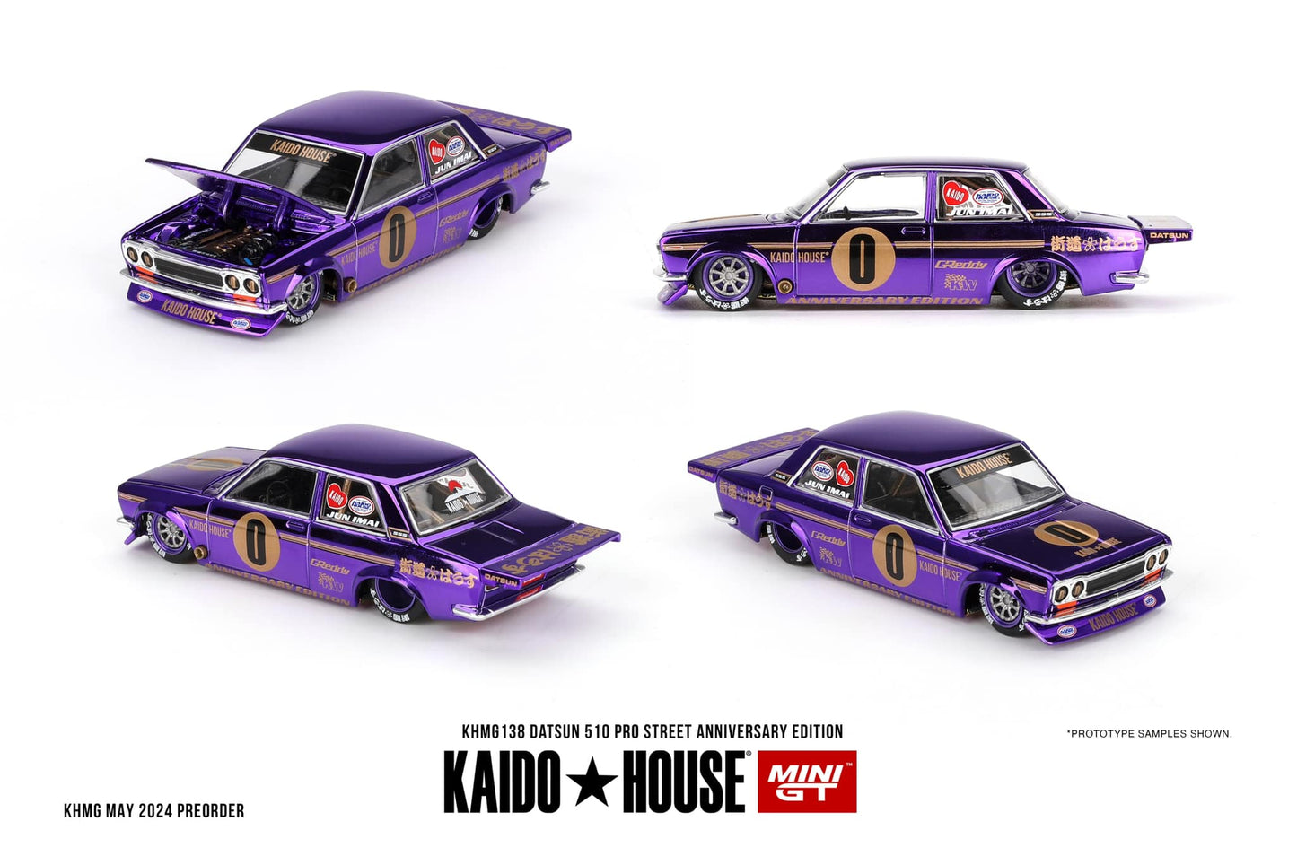 Mini GT x Kaido House No.138 Datsun 510 Pro Street Anniversary Edition