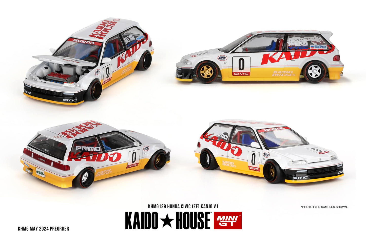 Mini GT x Kaido House No.139 Honda Civic (EF) Kanjo V1