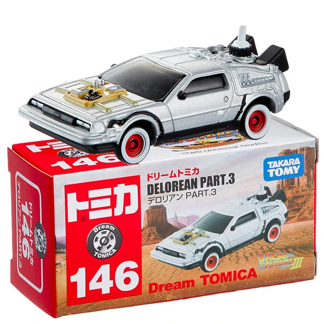 Dream Tomica No.146 Delorean Part.3 Back to the Future III Mini Toy Sensei