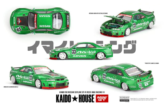 Mini GT x Kaido House No.150 Nissan Skyline GT-R (R33) IMAI Racing V1