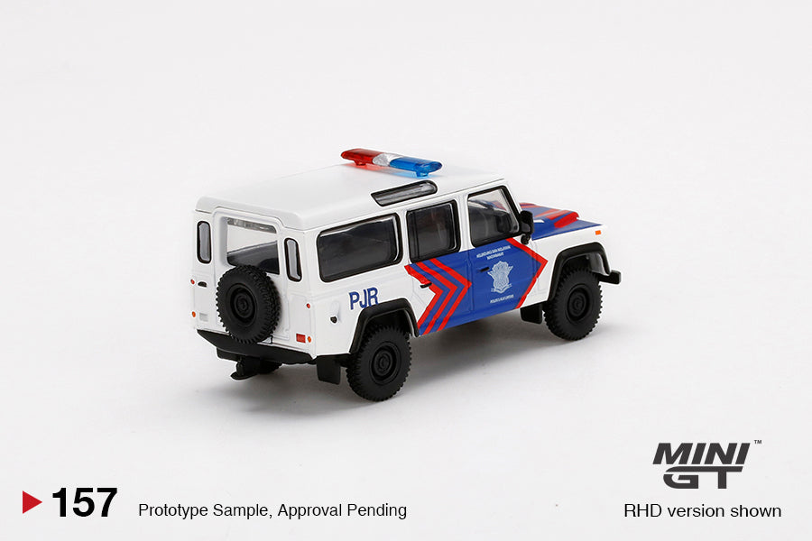 Mini GT No.157 Land Rover Defender 110 Korlantas Polri - Indonesian Traffic Police