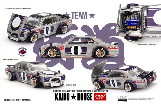 Mini GT x Kaido House No.165 Nissan Skyline 2000GT-R (KPGC10) KAIDO WORKS V1