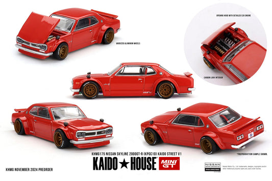 Mini GT x Kaido House No.175 Nissan Skyline 2000GT-R (KPGC10) KAIDO STREET V1