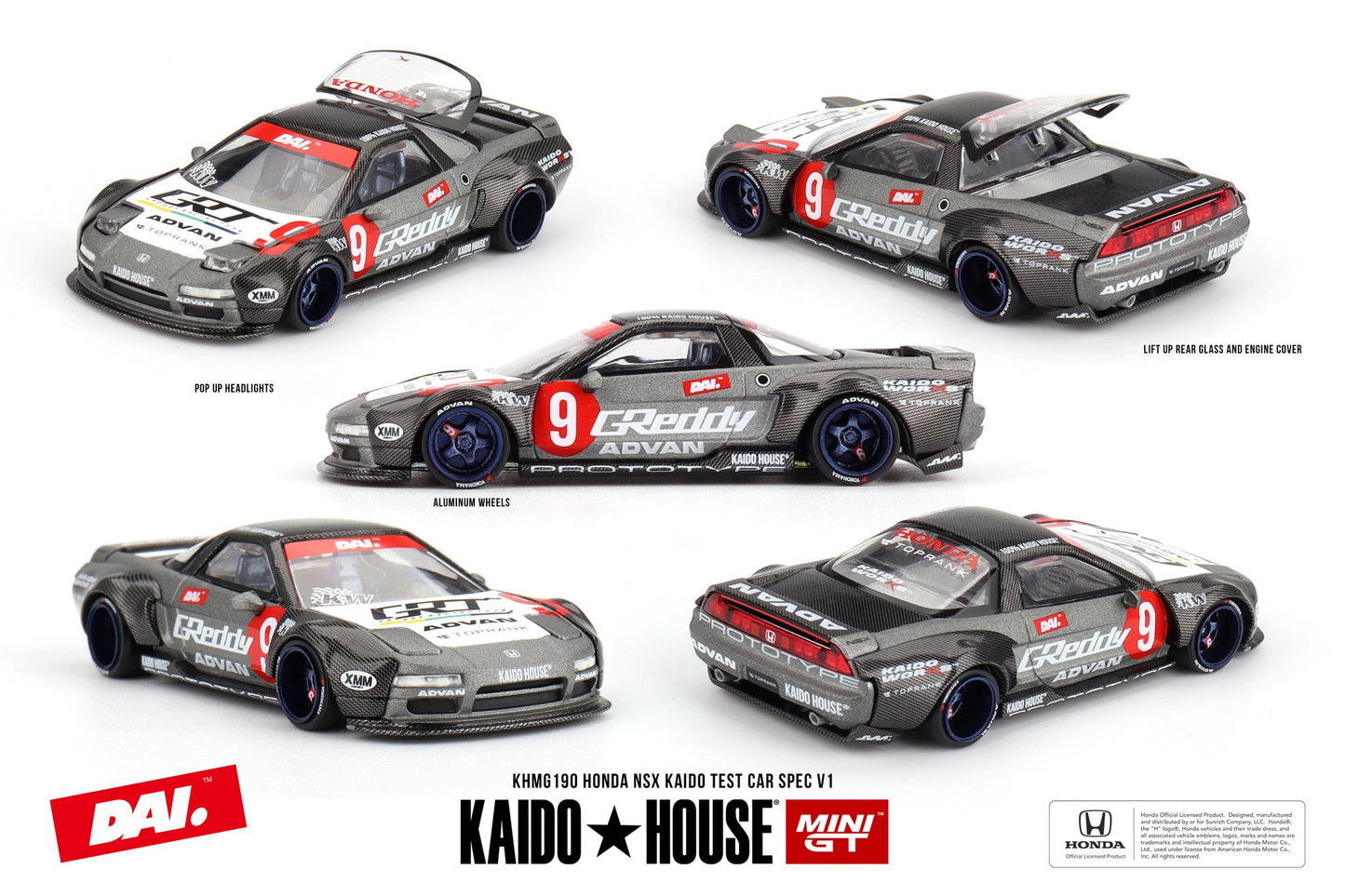 *Pre-Order* Mini GT x Kaido House No.190 Honda NSX Kaido Test Car Spec V1