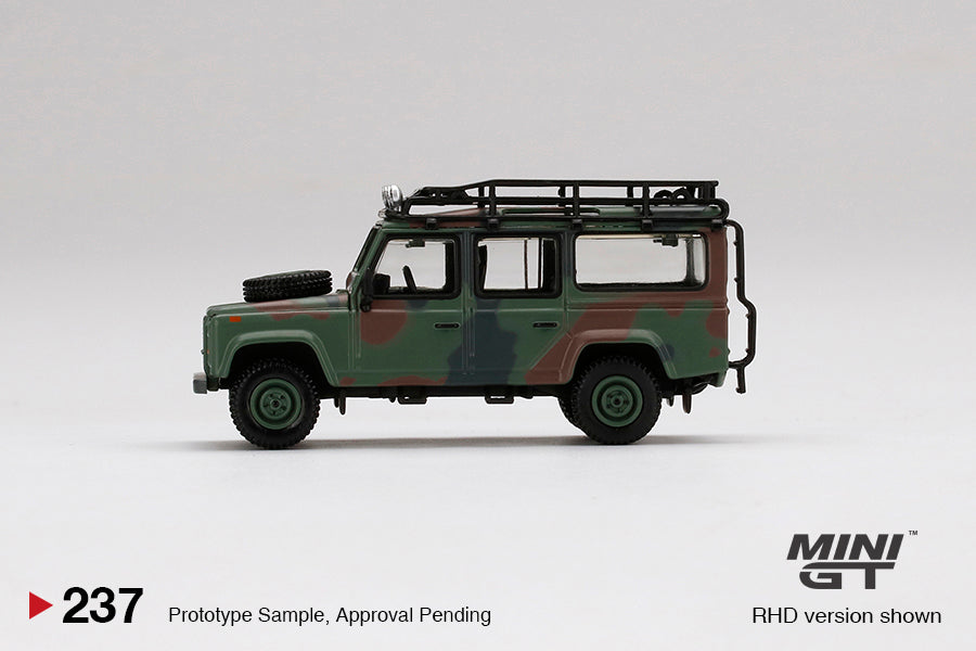 Mini GT No.237 Land Rover Defender 110 Military Camouflage (Hong Kong Exclusive Model)