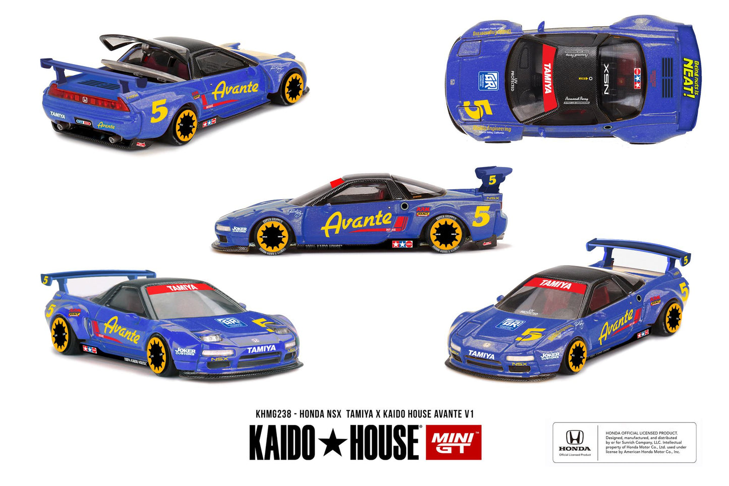 *Pre-Order* Mini GT x Kaido House No.238 Honda NSX TAMIYA x KAIDO HOUSE "AVANTE" V1