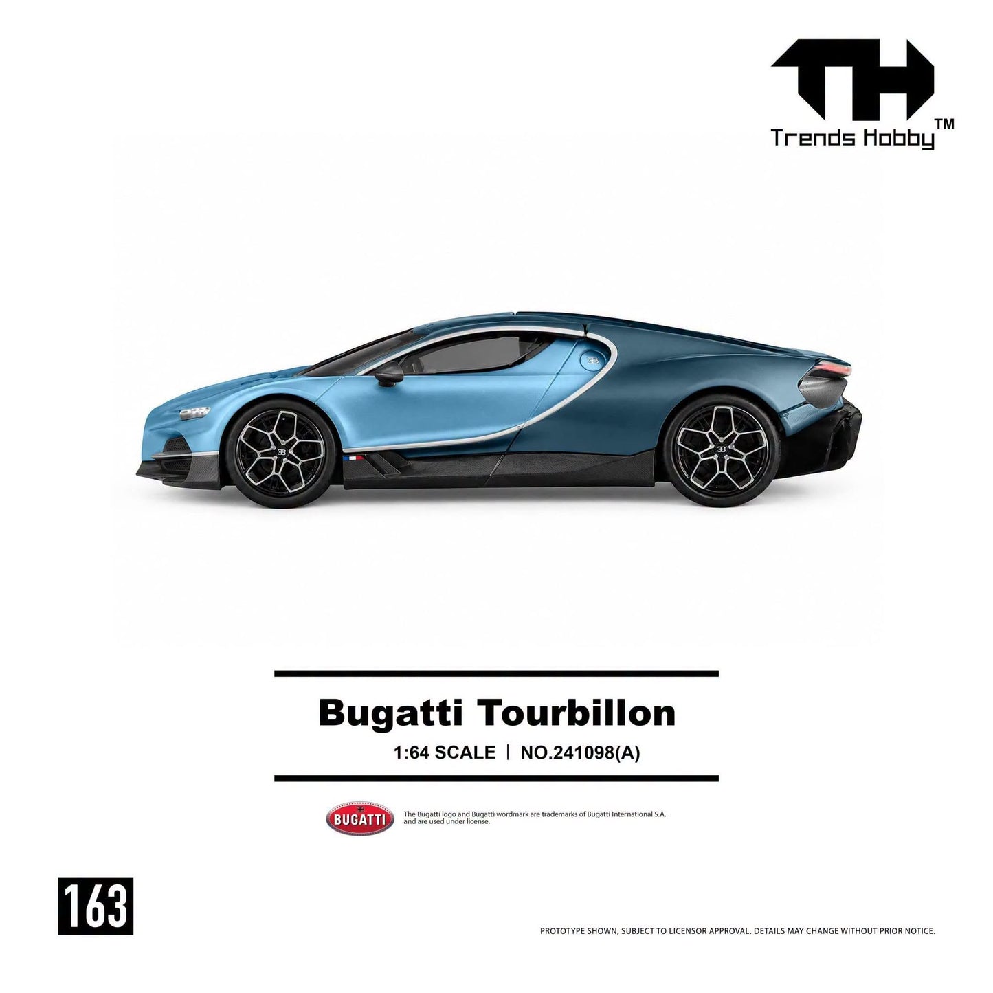*Pre-Order* Trends Hobby No.241098(A) Bugatti Tourbillon - Atlantic Blue