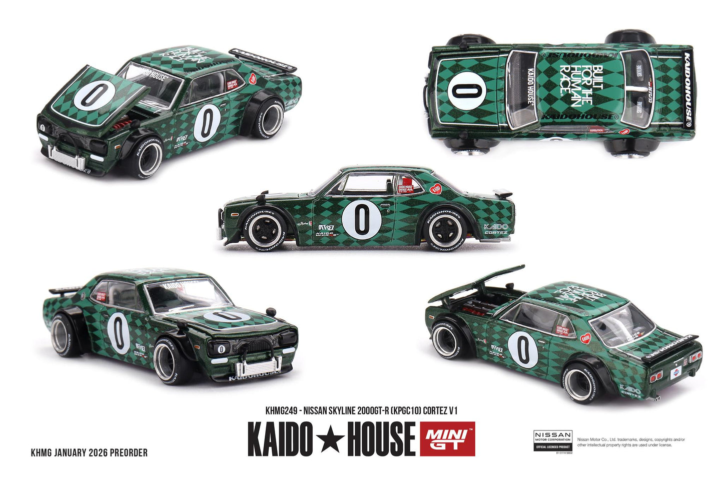 *Pre-Order* Mini GT x Kaido House No.249 Nissan Skyline 2000GT-R (KPGC10) Cortez V1