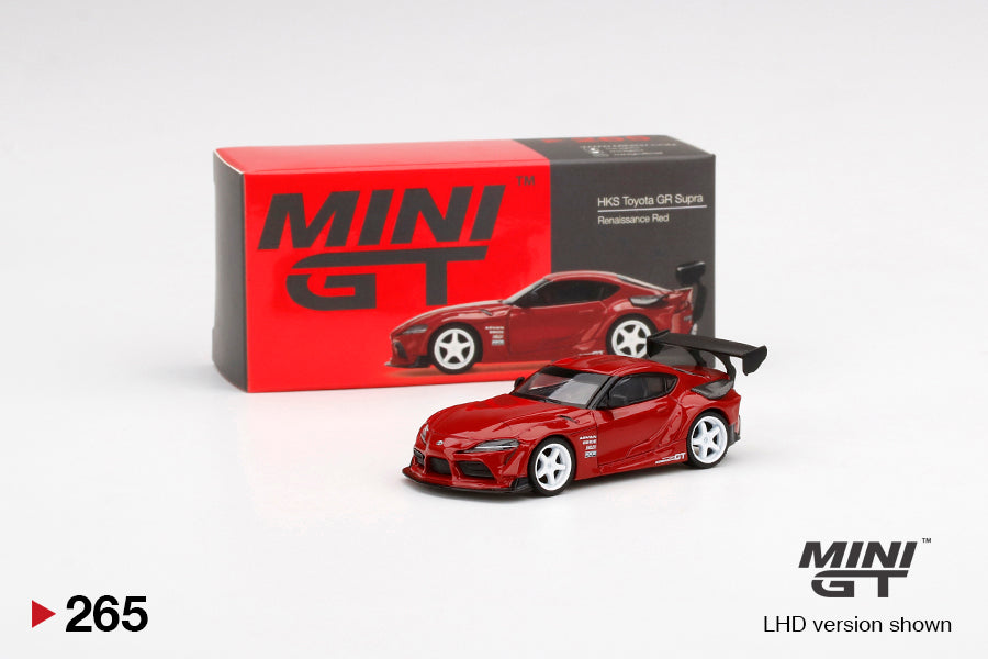 Mini GT No.265 HKS Toyota GR Supra Renaissance Red