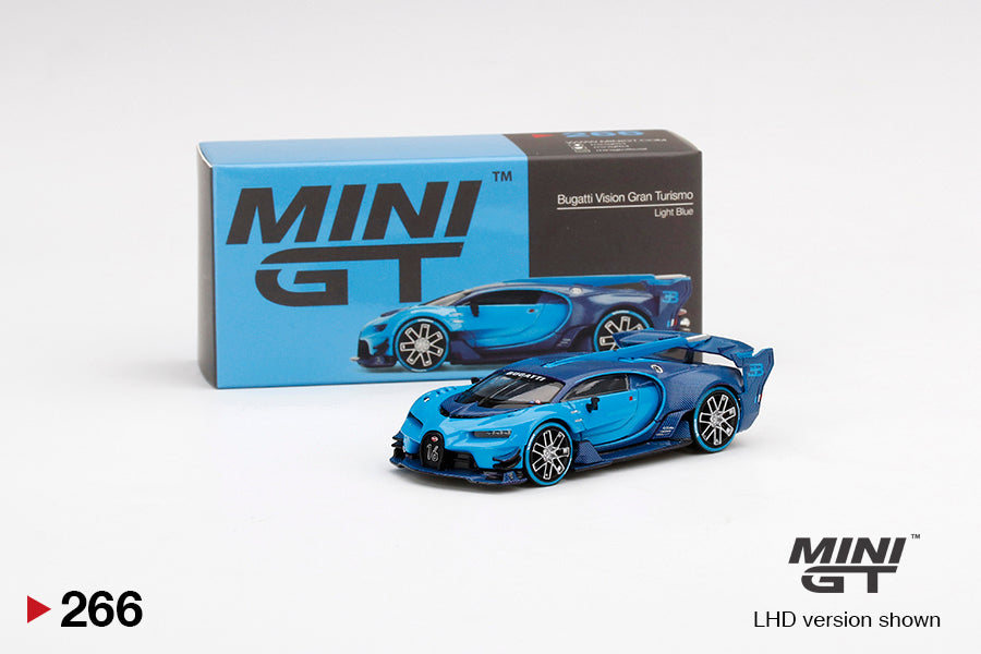 Mini GT No.266 Bugatti Vision Gran Turismo Light Blue