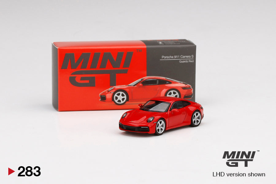 Mini GT No.283 Porsche 911 (992) Carrera S Guards Red