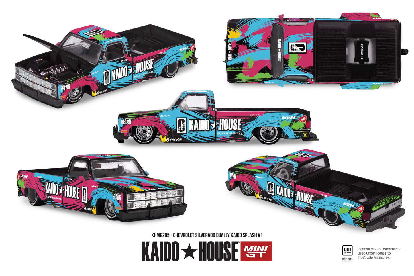 *Pre-Order* Mini GT x Kaido House No.285 Chevrolet Silverado Dually Kaido Splash V1