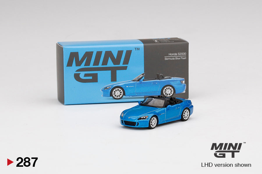 Mini GT No.287 Honda S2000 (AP2) Bermuda Blue Pearl