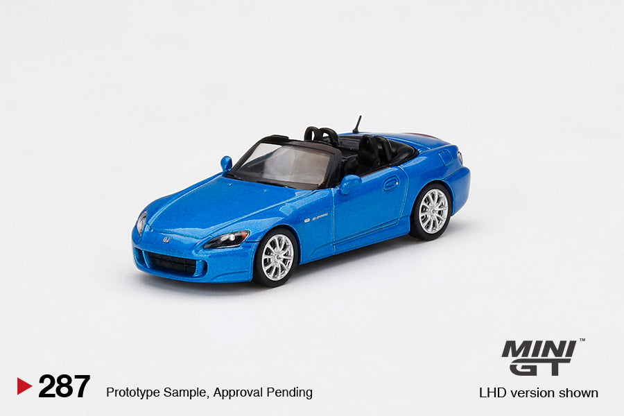 Mini GT No.287 Honda S2000 (AP2) Bermuda Blue Pearl