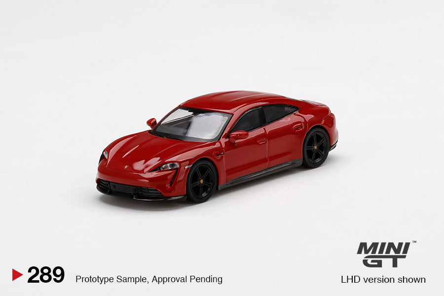 Mini GT No.289 Porsche Taycan Turbo S Carmine Red