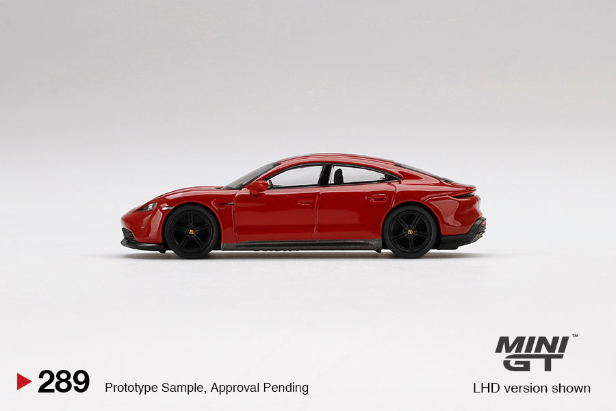 Mini GT No.289 Porsche Taycan Turbo S Carmine Red