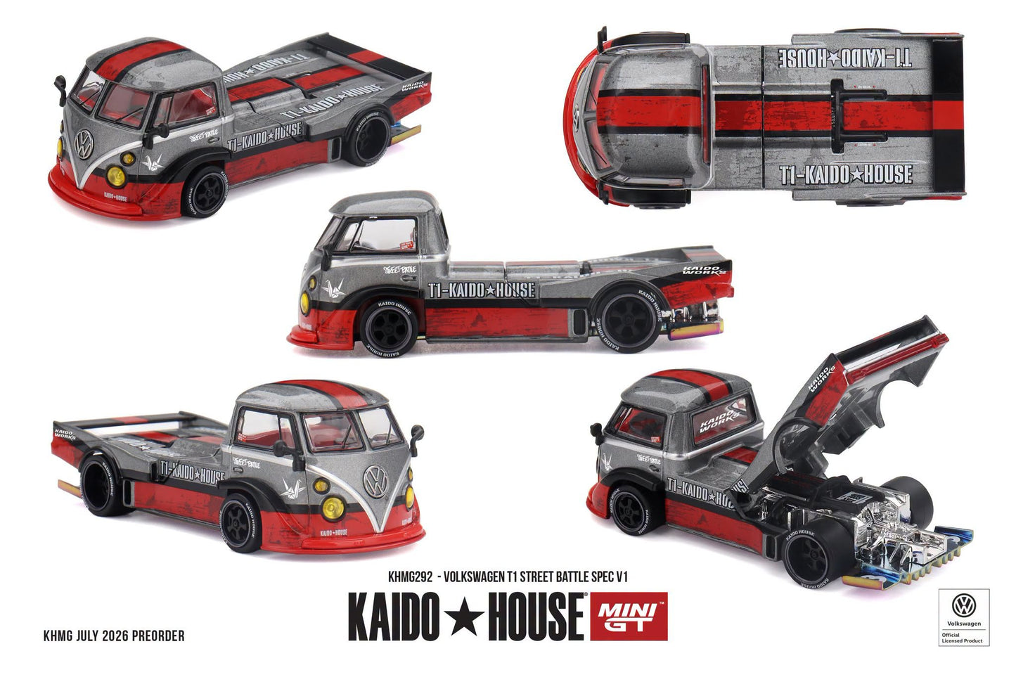*Pre-Order* Mini GT x Kaido House No.292 Volkswagen T1 Street Battle Spec V1