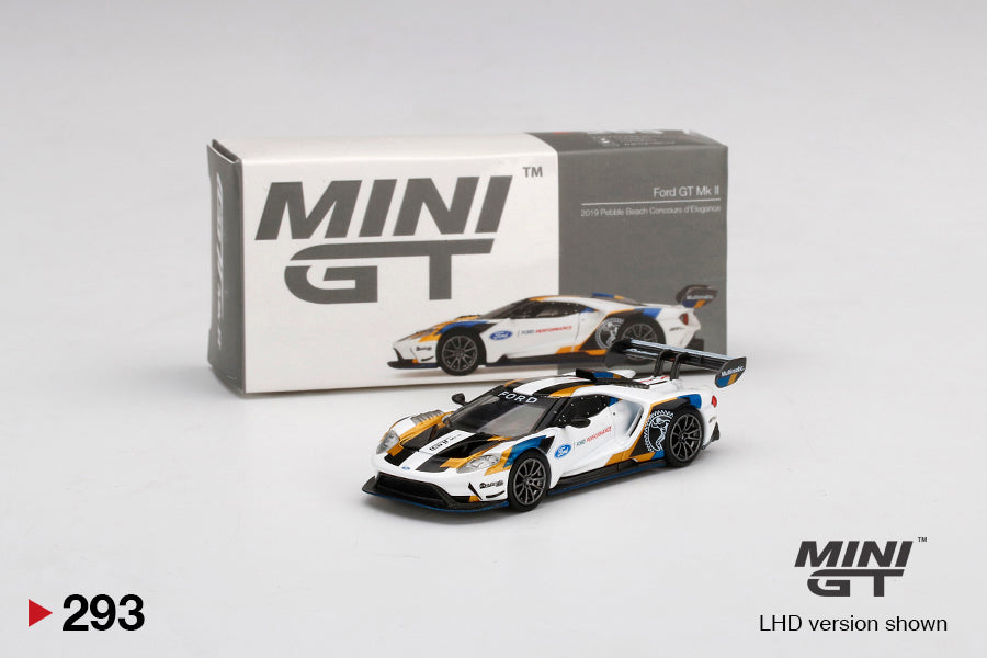 Mini GT No.293 Ford GT Mk II 2019 Pebble Beach Concours d'Elegance (Blister Pack) - US Exclusive Model