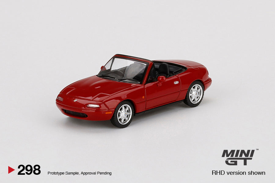 Mini GT No.298 Eunos Roadster Classic Red
