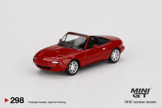 Mini GT No.298 Eunos Roadster Classic Red