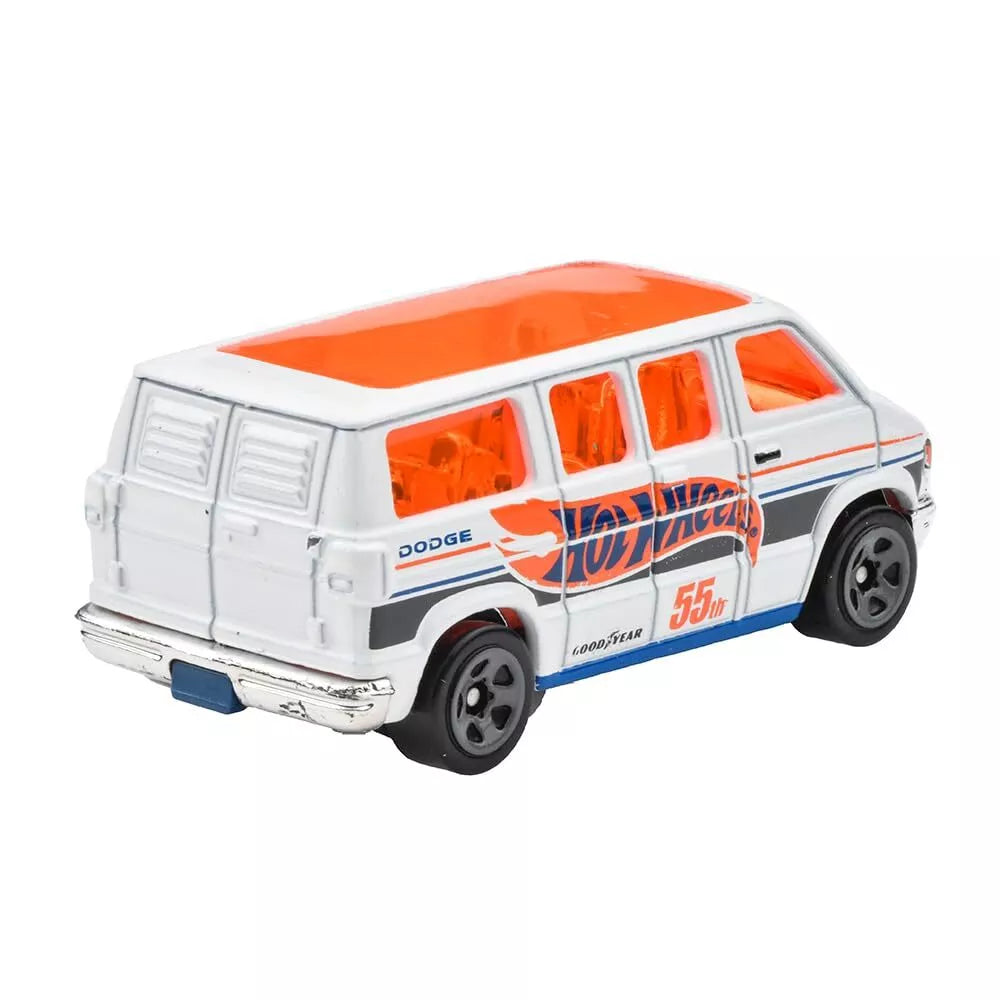 Hot Wheels HW 55 Race Team 2/5 Dodge Van (White) - Japanese Card