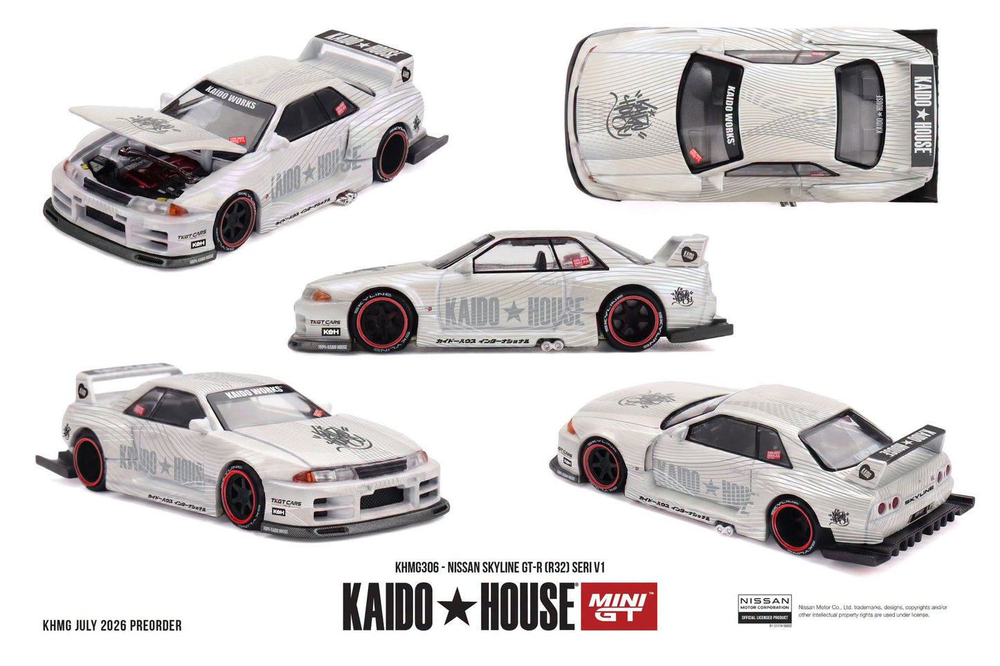 *Pre-Order* Mini GT x Kaido House No.306 Nissan Skyline GT-R (R32) SERI V1