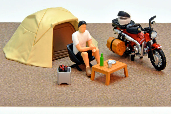 *Pre-Order* Tomytec DioColle 64 #Carsnap No.30a Solo Camping (with Honda CT125 Hunter Cub)