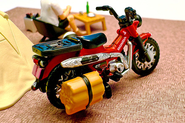 *Pre-Order* Tomytec DioColle 64 #Carsnap No.30a Solo Camping (with Honda CT125 Hunter Cub)