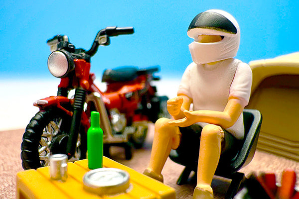 *Pre-Order* Tomytec DioColle 64 #Carsnap No.30a Solo Camping (with Honda CT125 Hunter Cub)