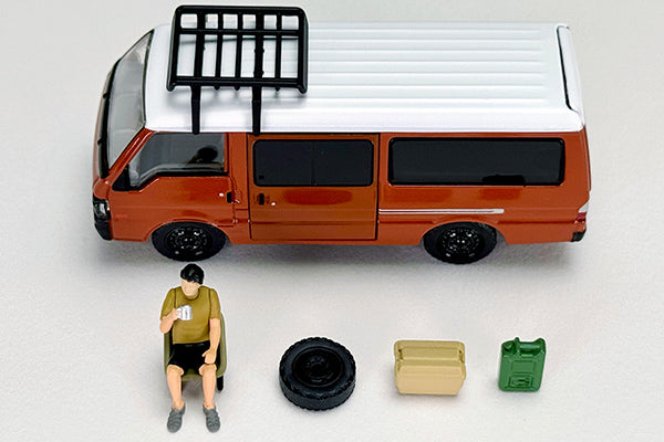*Pre-Order* Tomytec Tomica Limited Vintage Neo LV-N310d Mazda Bongo Brawny Van Custom Specification (Brown) Roof Carrier (Figure Included)