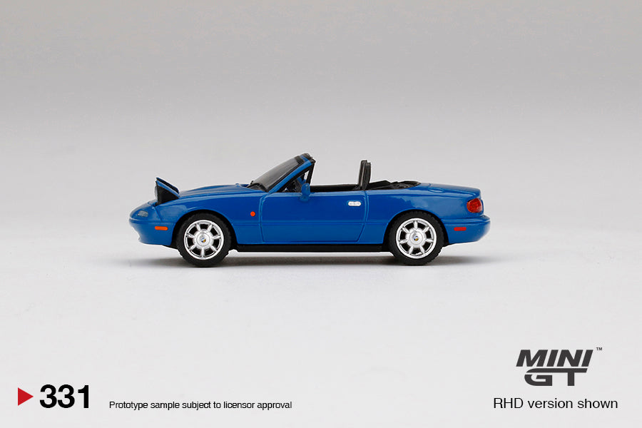 Mini GT No.331 Eunos Roadster Mariner Blue Headlight Up
