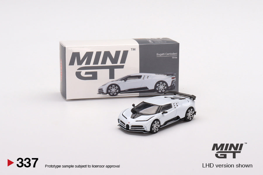 Mini GT No.337 Bugatti Centodieci White