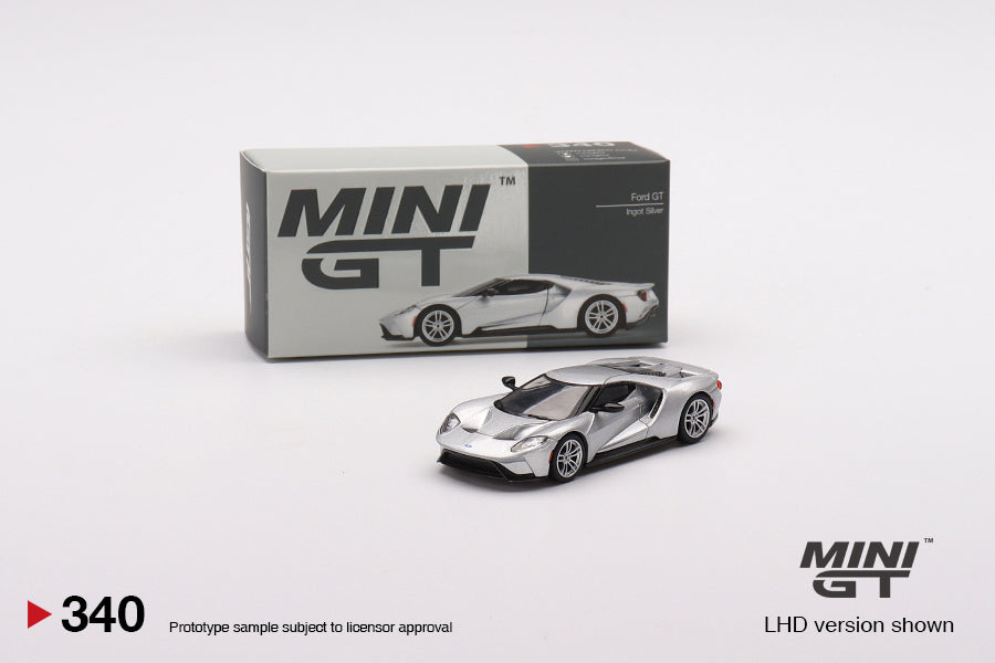 Mini GT No.340 Ford GT Ingot Silver