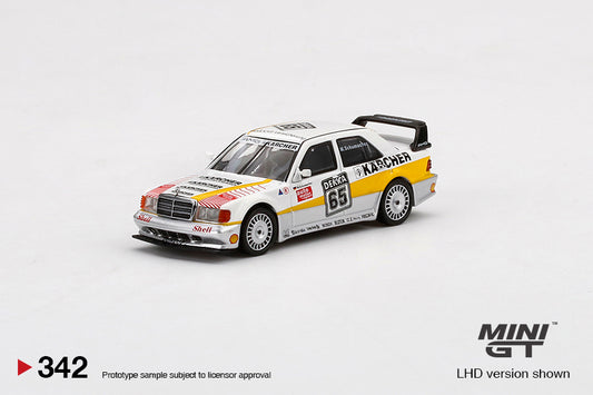 Mini GT No.342 Mercedes-Benz 190E 2.5-16 Evolution II #65 AMG Motorenbau 1990 DTM