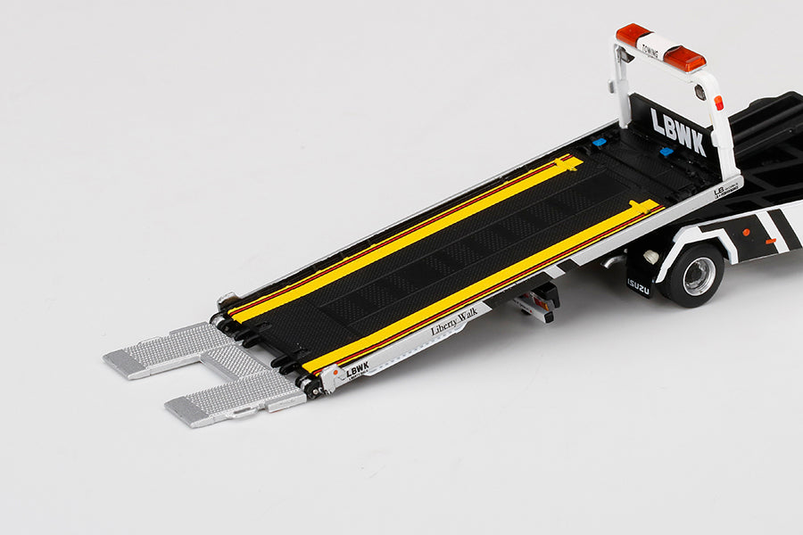 Mini GT No.356 Mini GT x Tiny Isuzu N-Series Vehicle Transporter LBWK White