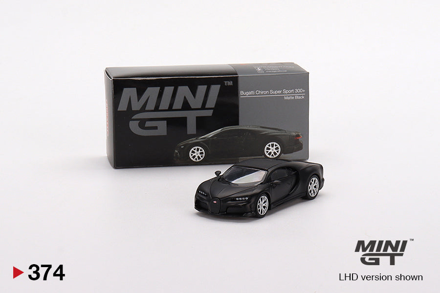 Mini GT No.374 Bugatti Chiron Super Sport 300+ Matte Black