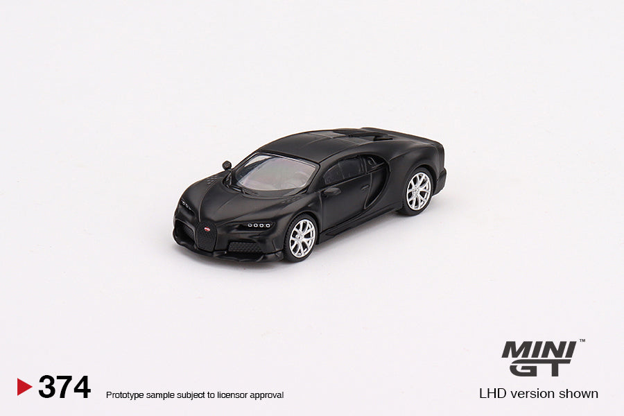 Mini GT No.374 Bugatti Chiron Super Sport 300+ Matte Black