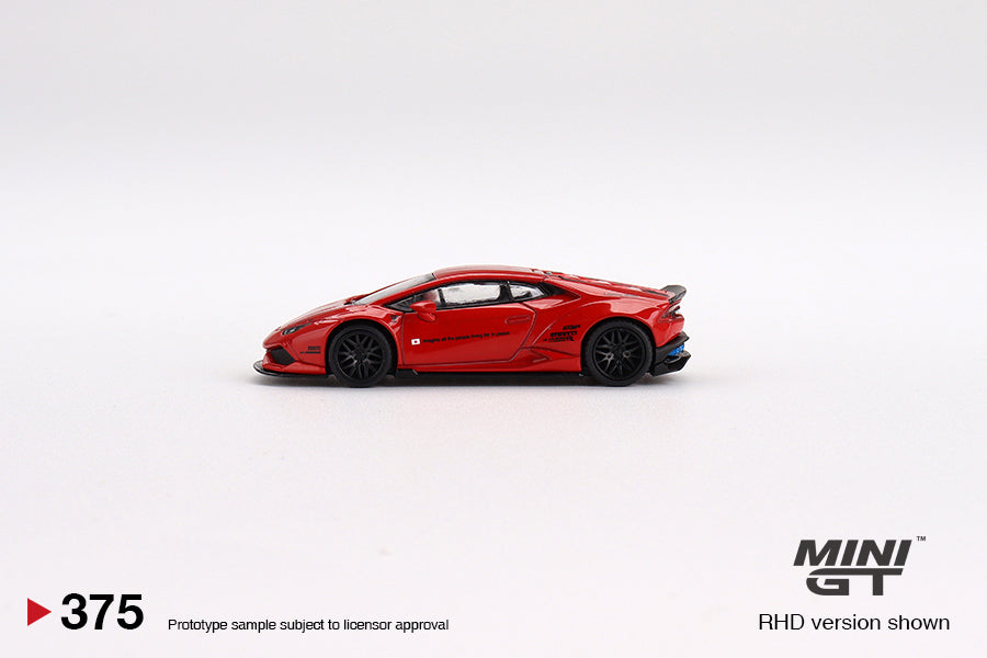 Mini GT No.375 LB★WORKS Lamborghini Huracán ver. 2 Red