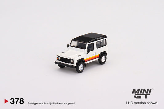 Mini GT No.378 Land Rover Defender 90 Wagon White
