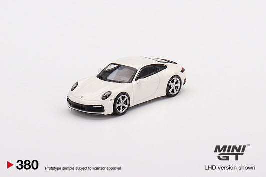 Mini GT No.380 Porsche 911 (992) Carrera S White