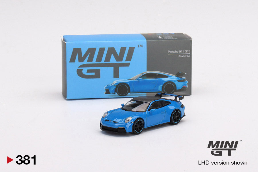Mini GT No.381 Porsche 911 (992) GT3 Shark Blue