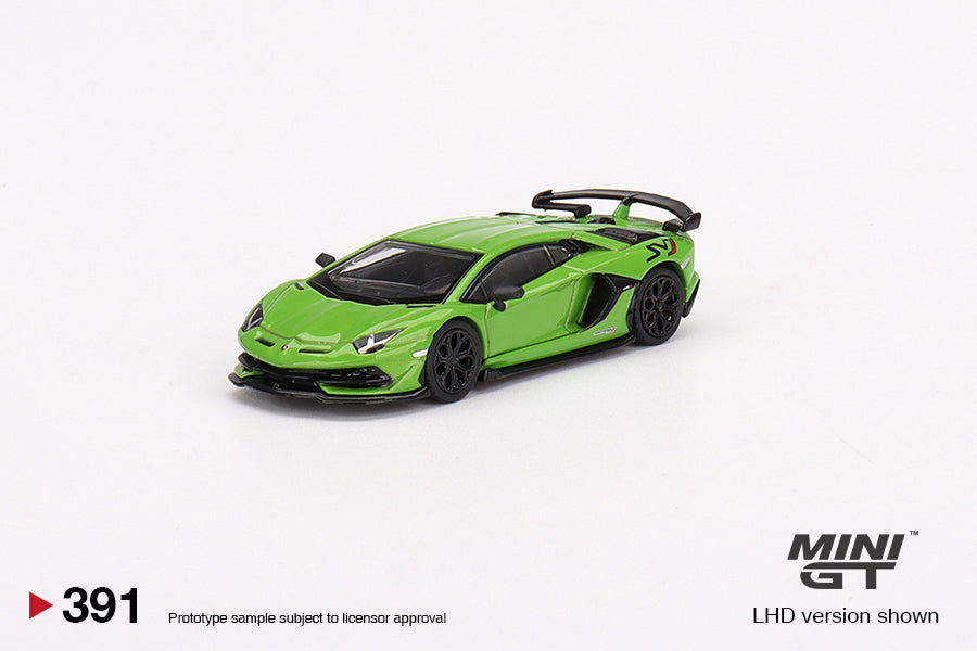 Mini GT No.391 Lamborghini Aventador SVJ Verde Mantis