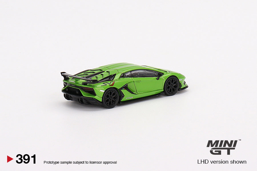 Mini GT No.391 Lamborghini Aventador SVJ Verde Mantis