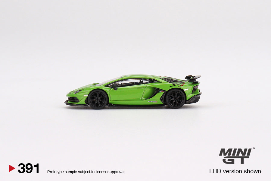Mini GT No.391 Lamborghini Aventador SVJ Verde Mantis