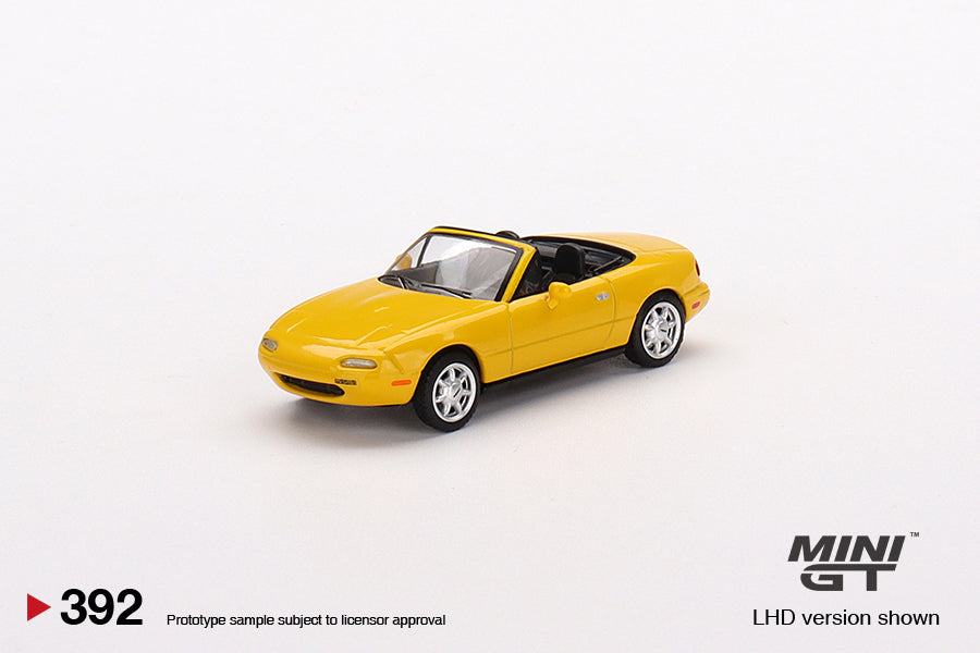 Mini GT No.392 Mazda Miata MX-5 (NA) Sunburst Yellow