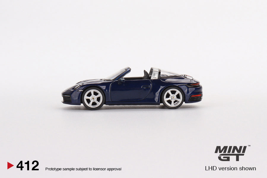 Mini GT No.412 Porsche 911 Targa 4S Gentian Blue Metallic