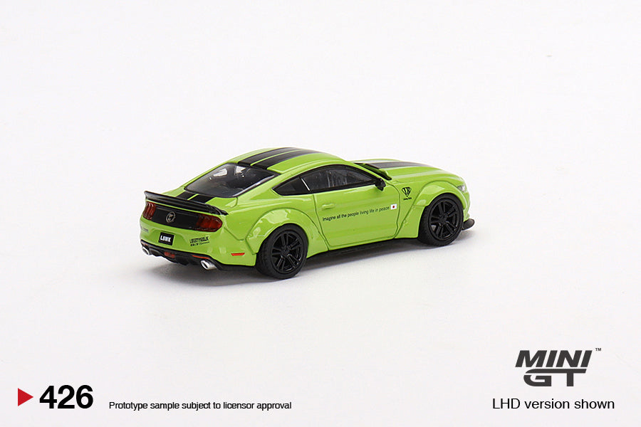 Mini GT No.426 LB-Works Ford Mustang Grabber Lime